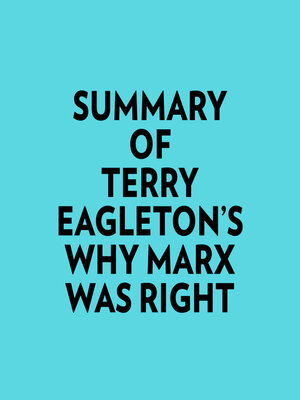 cover image of Summary of Terry Eagleton's Why Marx Was Right